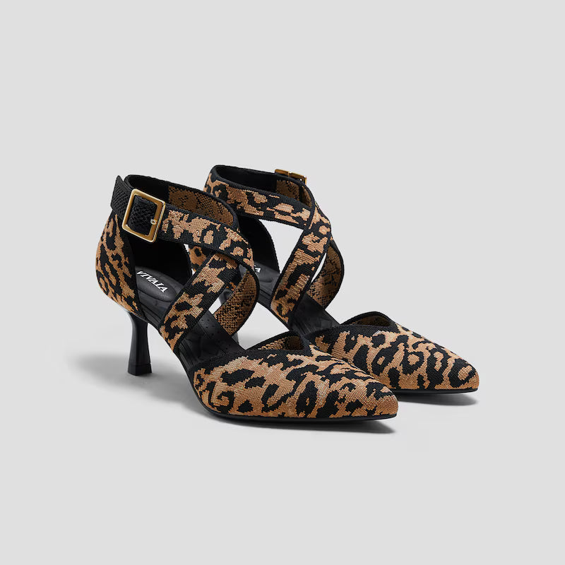 Women Shoe - Mid Heels (Black-Brown)